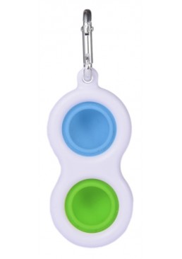Сенсорная игрушка антистресс Пупырка Simple Dimple Fidget брелок, 1 шт